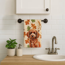Load image into Gallery viewer, Toy Red Poodle Heirloom Fall Kitchen Towel