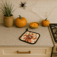 Load image into Gallery viewer, Toy Red Poodle Heirloom Fall Pair of Pot Holders