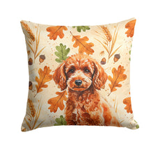 Load image into Gallery viewer, Toy Red Poodle Heirloom Fall Throw Pillow