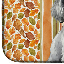 Load image into Gallery viewer, Toy Silver Poodle Heirloom Fall Dish Drying Mat