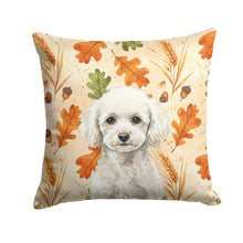 Load image into Gallery viewer, Toy White Poodle Heirloom Fall Throw Pillow