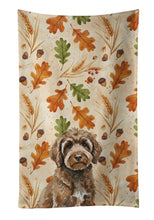 Load image into Gallery viewer, Brown Portuguese Water Dog Heirloom Fall Kitchen Towel