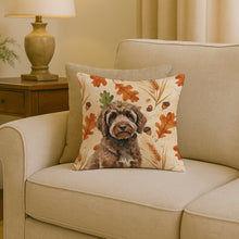 Load image into Gallery viewer, Brown Portuguese Water Dog Heirloom Fall Throw Pillow