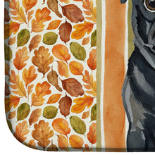 Load image into Gallery viewer, Black Pug Heirloom Fall Dish Drying Mat
