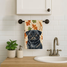 Load image into Gallery viewer, Black Pug Heirloom Fall Kitchen Towel