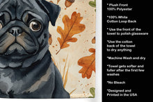 Load image into Gallery viewer, Black Pug Heirloom Fall Kitchen Towel