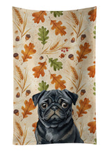 Load image into Gallery viewer, Black Pug Heirloom Fall Kitchen Towel