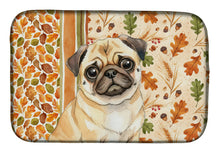 Load image into Gallery viewer, Fawn Pug Heirloom Fall Dish Drying Mat