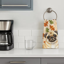 Load image into Gallery viewer, Fawn Pug Heirloom Fall Kitchen Towel