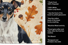 Load image into Gallery viewer, Black and White Rat Terrier Heirloom Fall Kitchen Towel