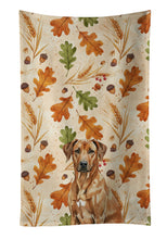 Load image into Gallery viewer, Rhodesian Ridgeback Heirloom Fall Kitchen Towel
