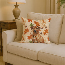 Load image into Gallery viewer, Rhodesian Ridgeback Heirloom Fall Throw Pillow