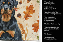 Load image into Gallery viewer, Rottweiler Heirloom Fall Kitchen Towel