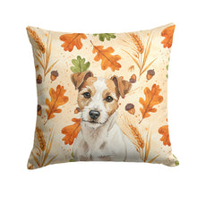 Load image into Gallery viewer, White with Tan Markings Russell Terrier Heirloom Fall Throw Pillow