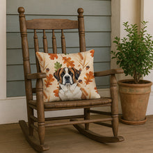 Load image into Gallery viewer, Brindle and White Saint Bernard Heirloom Fall Throw Pillow