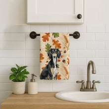 Load image into Gallery viewer, Black and Tan Saluki Heirloom Fall Kitchen Towel