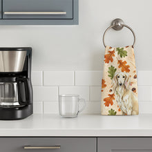 Load image into Gallery viewer, Cream Saluki Heirloom Fall Kitchen Towel
