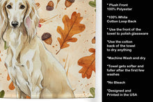 Load image into Gallery viewer, Cream Saluki Heirloom Fall Kitchen Towel
