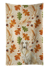 Load image into Gallery viewer, Cream Saluki Heirloom Fall Kitchen Towel