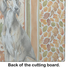 Load image into Gallery viewer, Grizzle Saluki Heirloom Fall Glass Cutting Board
