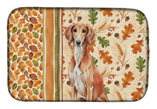 Load image into Gallery viewer, Red Saluki Heirloom Fall Dish Drying Mat