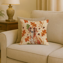Load image into Gallery viewer, Red Saluki Heirloom Fall Throw Pillow