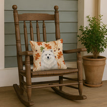 Load image into Gallery viewer, White Samoyed Heirloom Fall Throw Pillow