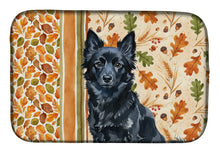 Load image into Gallery viewer, Schipperke Heirloom Fall Dish Drying Mat