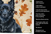 Load image into Gallery viewer, Schipperke Heirloom Fall Kitchen Towel