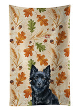 Load image into Gallery viewer, Schipperke Heirloom Fall Kitchen Towel