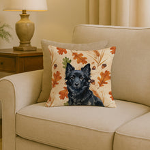 Load image into Gallery viewer, Schipperke Heirloom Fall Throw Pillow