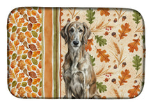 Load image into Gallery viewer, Brindle Scottish Deerhound Heirloom Fall Dish Drying Mat