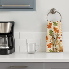 Load image into Gallery viewer, Wheaten Scottish Deerhound Heirloom Fall Kitchen Towel