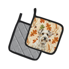 Load image into Gallery viewer, Sealyham Terrier Heirloom Fall Pair of Pot Holders