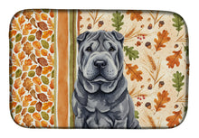 Load image into Gallery viewer, Black Shar Pei Heirloom Fall Dish Drying Mat