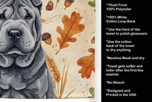 Load image into Gallery viewer, Black Shar Pei Heirloom Fall Kitchen Towel