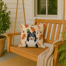 Load image into Gallery viewer, Tricolor Sheltie Heirloom Fall Throw Pillow