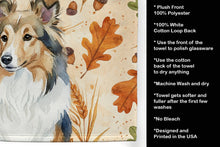 Load image into Gallery viewer, Sable Sheltie Heirloom Fall Kitchen Towel
