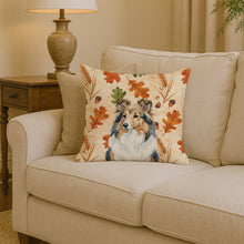 Load image into Gallery viewer, Sable Sheltie Heirloom Fall Throw Pillow