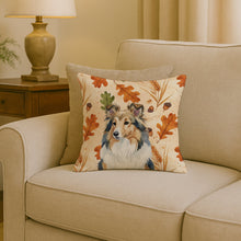 Load image into Gallery viewer, Sable Sheltie Heirloom Fall Throw Pillow