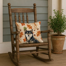 Load image into Gallery viewer, Black and Tan Shiba Inu Heirloom Fall Throw Pillow