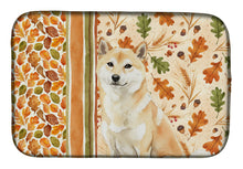 Load image into Gallery viewer, Cream Shiba Inu Heirloom Fall Dish Drying Mat