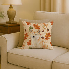Load image into Gallery viewer, Cream Shiba Inu Heirloom Fall Throw Pillow
