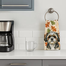 Load image into Gallery viewer, Brindle Shih Tzu Heirloom Fall Kitchen Towel