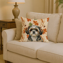 Load image into Gallery viewer, Brindle Shih Tzu Heirloom Fall Throw Pillow