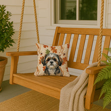 Load image into Gallery viewer, Brindle Shih Tzu Heirloom Fall Throw Pillow