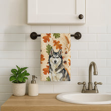 Load image into Gallery viewer, Agouti Siberian Husky Heirloom Fall Kitchen Towel