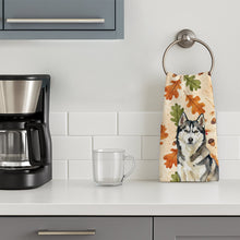 Load image into Gallery viewer, Agouti Siberian Husky Heirloom Fall Kitchen Towel