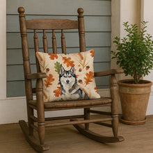 Load image into Gallery viewer, Agouti Siberian Husky Heirloom Fall Throw Pillow