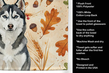 Load image into Gallery viewer, Siberian Husky Heirloom Fall Kitchen Towel